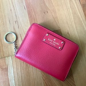 Kate Spade Wallet - Red - Gold Hardware